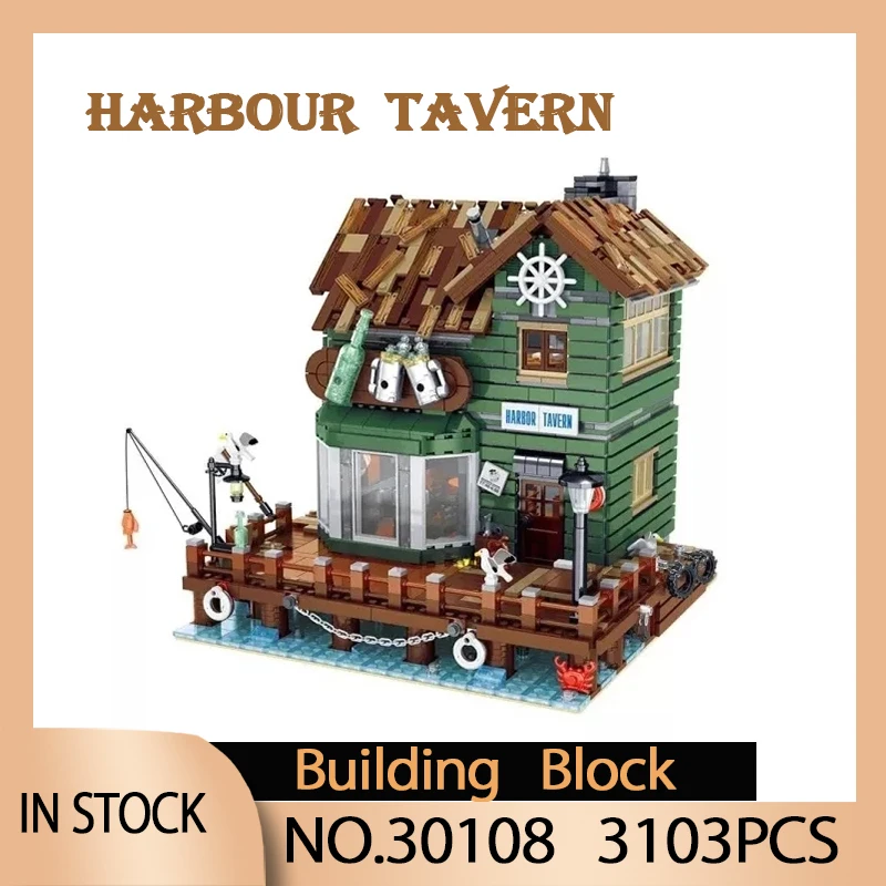 30108 Streetview Old Fishing Store Fishman Harbor Tavern Pub Bar House Building Block Children Toys Birthday Christmas Gift
30108 Streetview Old Fishing Store Fishman Harbor Tavern Pub Bar House Building Block Children Toys Birthday Christmas Gift