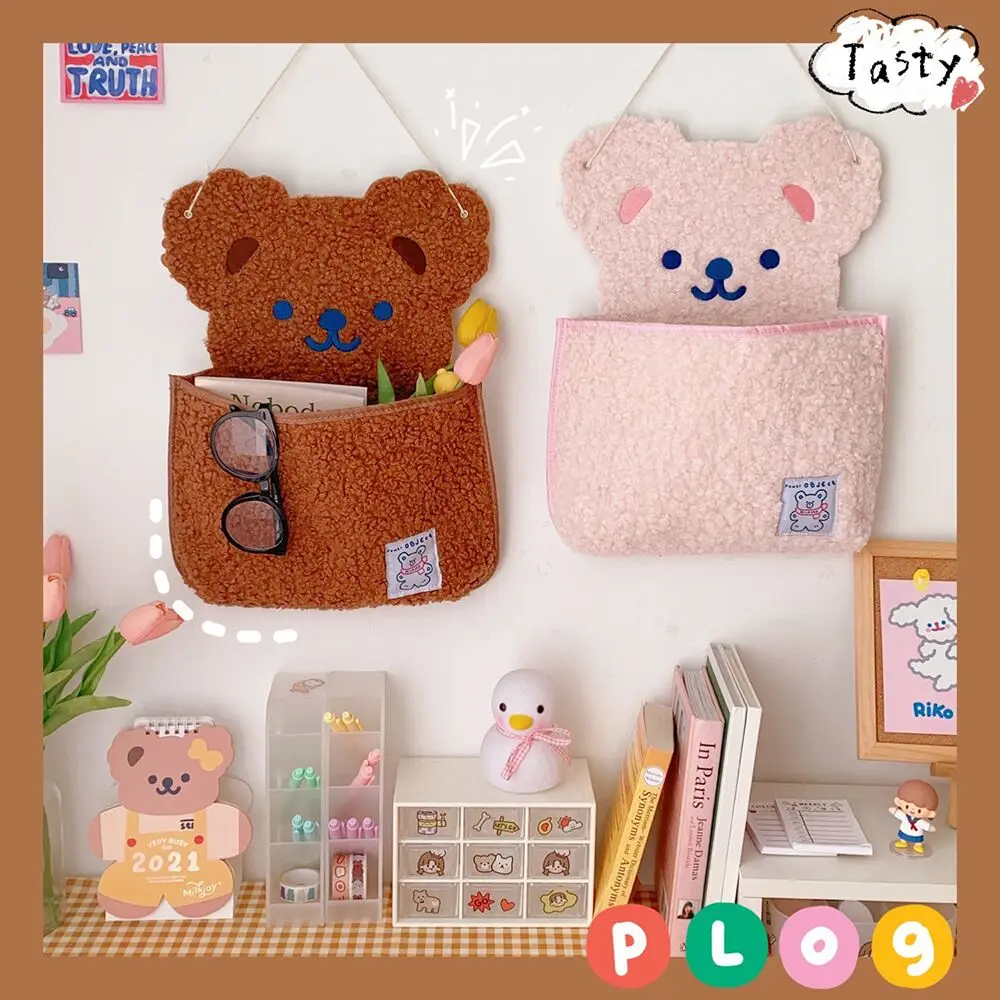 Japanese Cute Bear Wall Mounted Storage Bag Notebook Pens Desktop Organizer School Office Stationery Decoration Hanging Pocket 
Japanese Cute Bear Wall Mounted Storage Bag Notebook Pens Desktop Organizer School Office Stationery Decoration Hanging Pocket