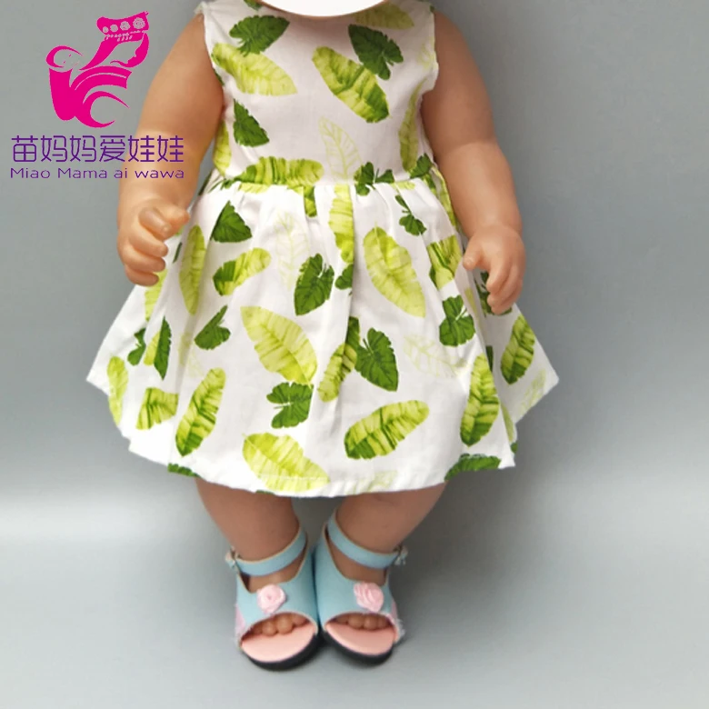 Doll Dress for 18" Bebe Doll Summer Dress with Sun Hat for 18" Doll Dress Hat Accessories Children Girl Present 
Doll Dress for 18" Bebe Doll Summer Dress with Sun Hat for 18" Doll Dress Hat Accessories Children Girl Present