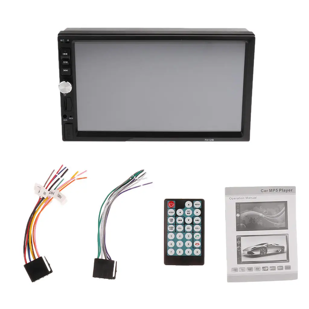 7012B 7 дюймов 2-Din сенсорный экран автомобильное радио Bluetooth Mp5/Mp4 плеер FM USB AUX
7012B 7 дюймов 2-Din сенсорный экран автомобильное радио Bluetooth Mp5/Mp4 плеер FM USB AUX