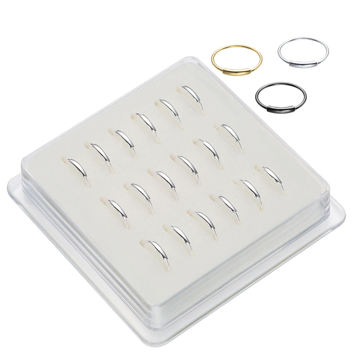 18Pcs/setHandmade Sterling Silver 925 Nose Ring Hoop Tube Thin Helix Cartilage Tragus 6-10mm Nose Piercing Jewelry Nariz Argolla
18Pcs/setHandmade Sterling Silver 925 Nose Ring Hoop Tube Thin Helix Cartilage Tragus 6-10mm Nose Piercing Jewelry Nariz Argolla