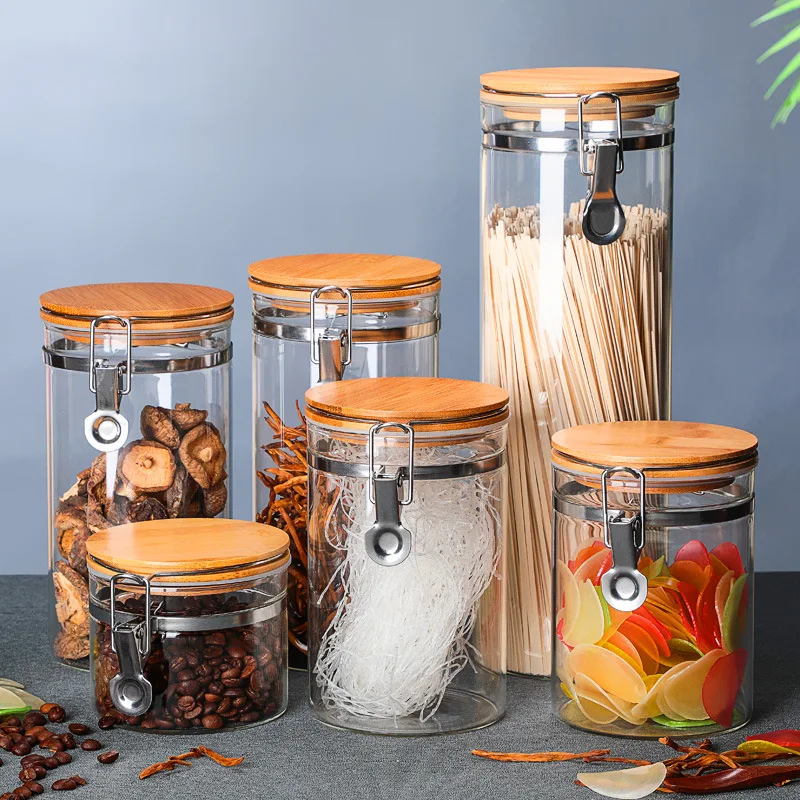 400ml~2300ml Korean Janpanese Dust-proof Sealing Tank Stainless Steel Clasp Glass Storage for Tea Snack Food Kitchen Supplies
400ml~2300ml Korean Janpanese Dust-proof Sealing Tank Stainless Steel Clasp Glass Storage for Tea Snack Food Kitchen Supplies