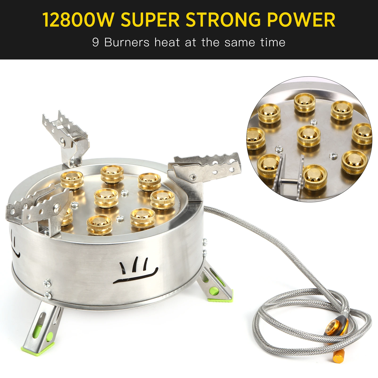Lixada Outdoor Camping 12800W Gas Stove Burner Portable Backpacking Hiking Picnic Folding Stove with 9 burners Stove
Lixada Outdoor Camping 12800W Gas Stove Burner Portable Backpacking Hiking Picnic Folding Stove with 9 burners Stove