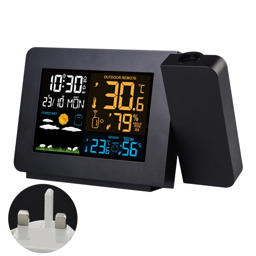 Plastic Dimmable Humidity Monitor Weather Station Temperature Multifunctional Home Digital LED Display Projection Alarm Clock
Plastic Dimmable Humidity Monitor Weather Station Temperature Multifunctional Home Digital LED Display Projection Alarm Clock