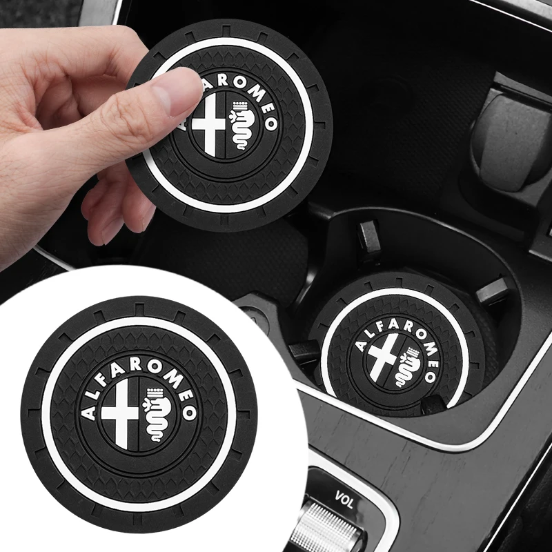 1/2pcs Car Styling Coaster Water Cup Holder Non-slip Mat Pad For Alfa Romeo Giulia 159 147 Stelvio MiTo Giulietta GT Accessories 
1/2pcs Car Styling Coaster Water Cup Holder Non-slip Mat Pad For Alfa Romeo Giulia 159 147 Stelvio MiTo Giulietta GT Accessories