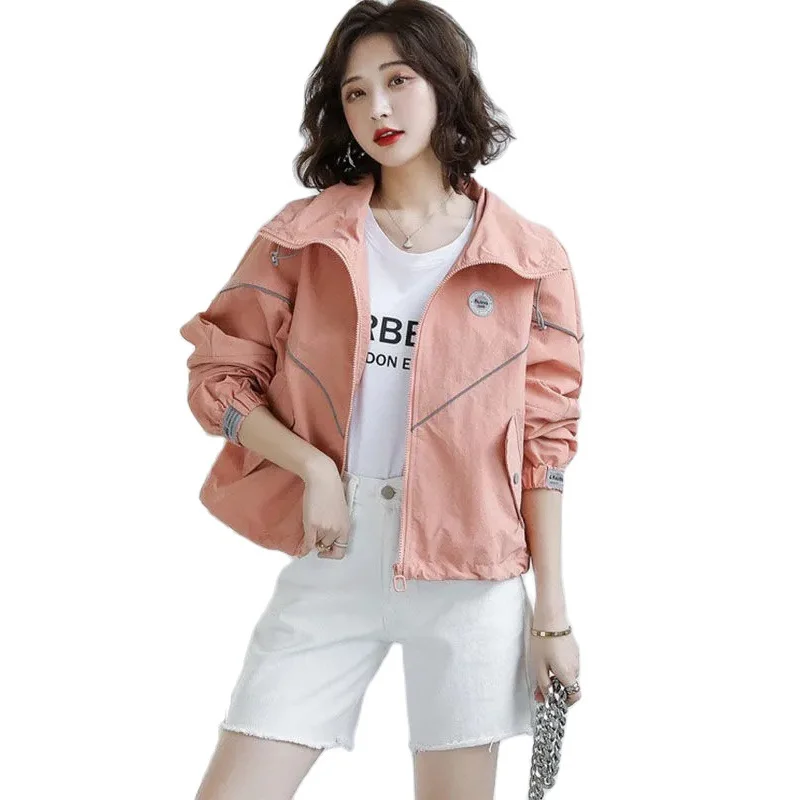 Women Jacket 2021 New Spring Autumn Fashion Long sleeve Short Coat Basic Coat Loose Jackets Female Windbreaker Casual Outwear
Women Jacket 2021 New Spring Autumn Fashion Long sleeve Short Coat Basic Coat Loose Jackets Female Windbreaker Casual Outwear
