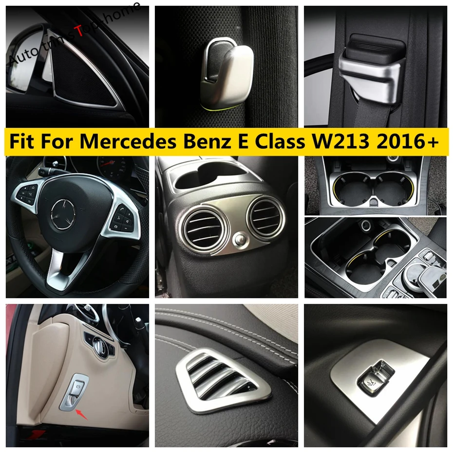 Внутренний матовый из АБС пластика для Mercedes Benz E Class W213 2016 2021 подлокотник коробка