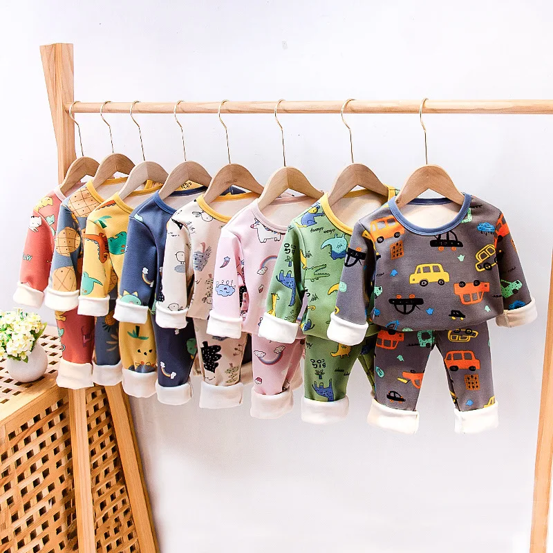 Children Pyjamas Winter Kids Clothing Sets Warm Fleece Pajamas For Boys Thicken Dinosaur Girls Sleepwear Baby Thermal Underwear
Children Pyjamas Winter Kids Clothing Sets Warm Fleece Pajamas For Boys Thicken Dinosaur Girls Sleepwear Baby Thermal Underwear