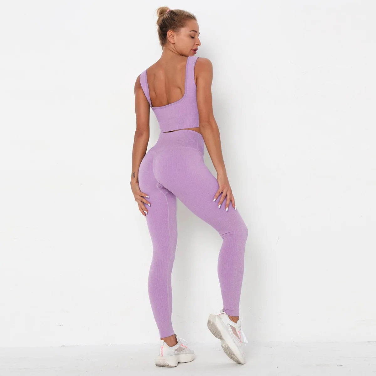 Nylon quick-drying yoga beauty set professional sports running seamless fitness bra set
Nylon quick-drying yoga beauty set professional sports running seamless fitness bra set