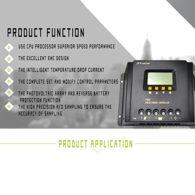 Power 30A PWM Solar Charge Controller 12V/24V Auto LCD Display Timer and Light Control with WIFI Remote Communication 
Power 30A PWM Solar Charge Controller 12V/24V Auto LCD Display Timer and Light Control with WIFI Remote Communication