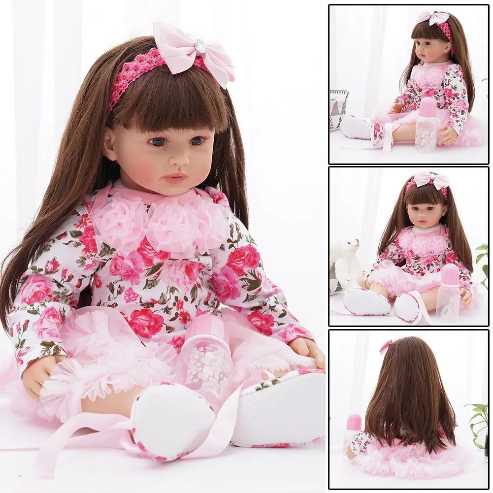 Silicone Rebirth Baby Menina 24 Inch Baby Dolls Vinyl body Clothes Infant Full Kids Playmates Truly Bebe Wear N2J8
Silicone Rebirth Baby Menina 24 Inch Baby Dolls Vinyl body Clothes Infant Full Kids Playmates Truly Bebe Wear N2J8