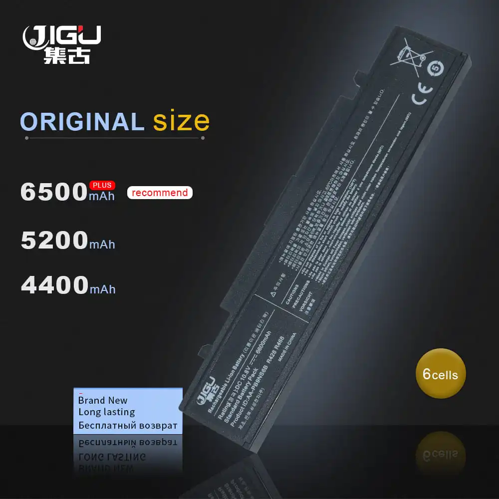 Фото JIGU черный R730 Аккумулятор для ноутбука Samsung R530 AA PB9NC6W R580 RV411 PB9NC6W/E PB9NS6B R430 R519 RV511 PL9NC6B