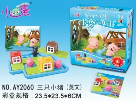 Xiaoguaidan English Version Three Little Piggies Puzzle Game
Xiaoguaidan English Version Three Little Piggies Puzzle Game