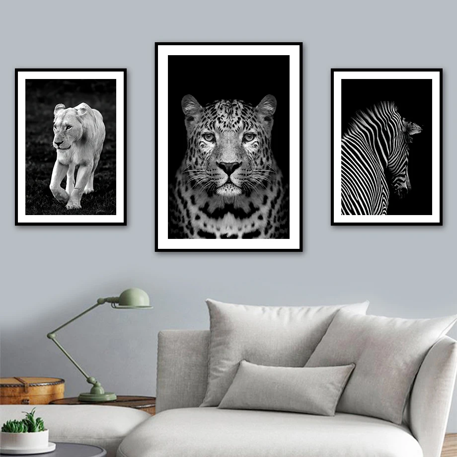 Black White Jungle Animals Lion Leopard Zebra Wall Art Canvas Painting Nordic Posters And Prints Wall Pictures Kids Room Decor
Black White Jungle Animals Lion Leopard Zebra Wall Art Canvas Painting Nordic Posters And Prints Wall Pictures Kids Room Decor