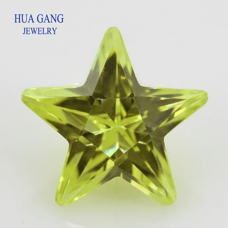5A Apple Green Star Shape Brilliant Cut CZ Stone Synthetic Gems Cubic Zirconia For Jewelry Size 4x4mm
5A Apple Green Star Shape Brilliant Cut CZ Stone Synthetic Gems Cubic Zirconia For Jewelry Size 4x4mm
