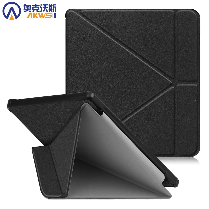 Фото Чехол funda для Kobo Libra H2O 7 дюймов 2019 Мульти Складная подставка из искусственной кожи