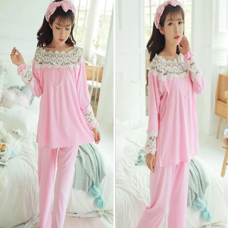 Long Sleeve Nursing Pajamas Suit Lace Maternity Sleepwear Set For Breastfeeding Woman Maternity Clothes Maternity Sleepwear Suit
Long Sleeve Nursing Pajamas Suit Lace Maternity Sleepwear Set For Breastfeeding Woman Maternity Clothes Maternity Sleepwear Suit