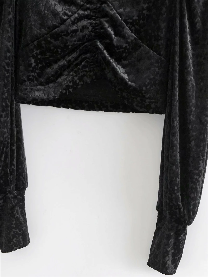 Autumn Ladies Velvet Short Tops Elegant Female Chic Lantern Sleeve Blouse Elegant Women V-Neck Solid Leopard Shirts
Autumn Ladies Velvet Short Tops Elegant Female Chic Lantern Sleeve Blouse Elegant Women V-Neck Solid Leopard Shirts