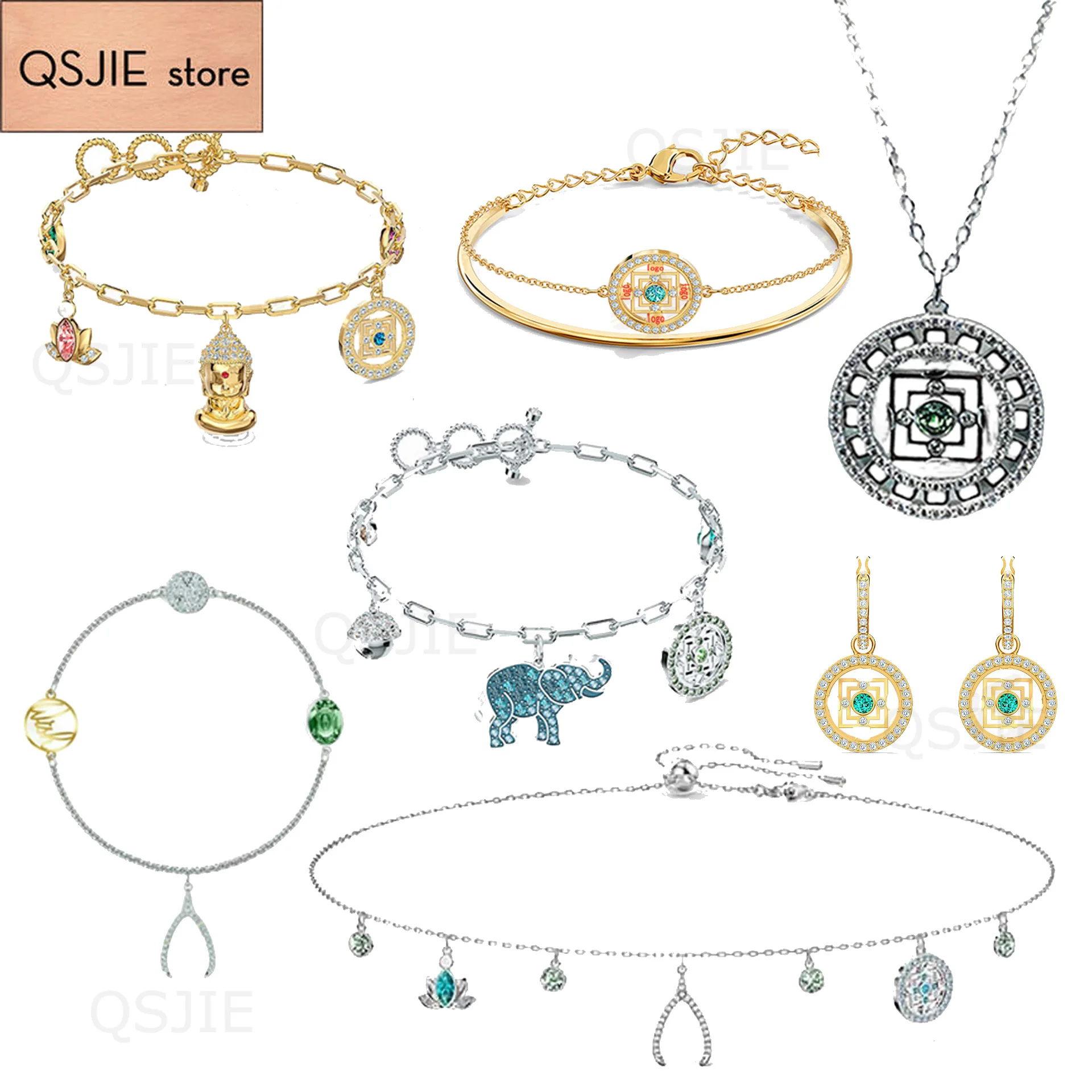 QSJIE 2020 Fashion Jewelry SWA1: 1 Exquisite Charm Mandala Mysterious Element Golden Buddha Lotus Elephant Female Bracelet
QSJIE 2020 Fashion Jewelry SWA1: 1 Exquisite Charm Mandala Mysterious Element Golden Buddha Lotus Elephant Female Bracelet