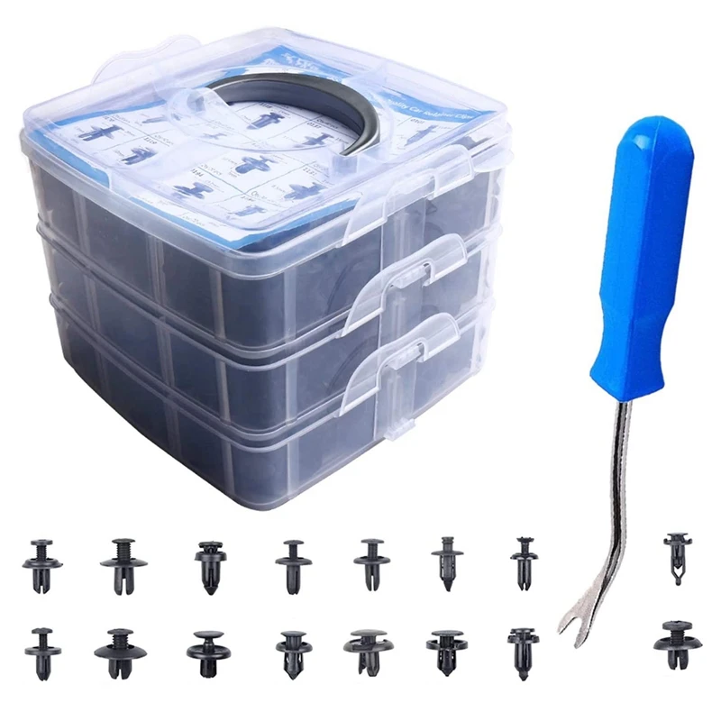 625 Pcs Car Retainer Clips, Fasteners Fender Rivets Kits 16 Most Popular Sizes Auto Push Pin For Ford Toyota Honda Acura
625 Pcs Car Retainer Clips, Fasteners Fender Rivets Kits 16 Most Popular Sizes Auto Push Pin For Ford Toyota Honda Acura