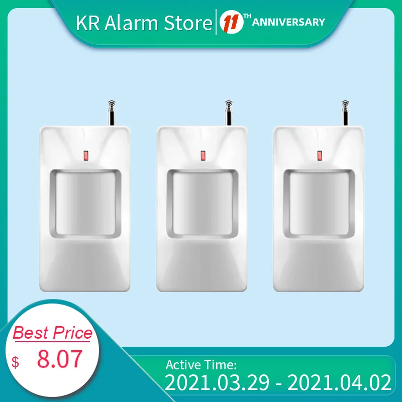 KERUI 433MHz Wireless PIR Sensor/Motion Detector For Wireless all KERUI High quality Home Security Alarm System
KERUI 433MHz Wireless PIR Sensor/Motion Detector For Wireless all KERUI High quality Home Security Alarm System