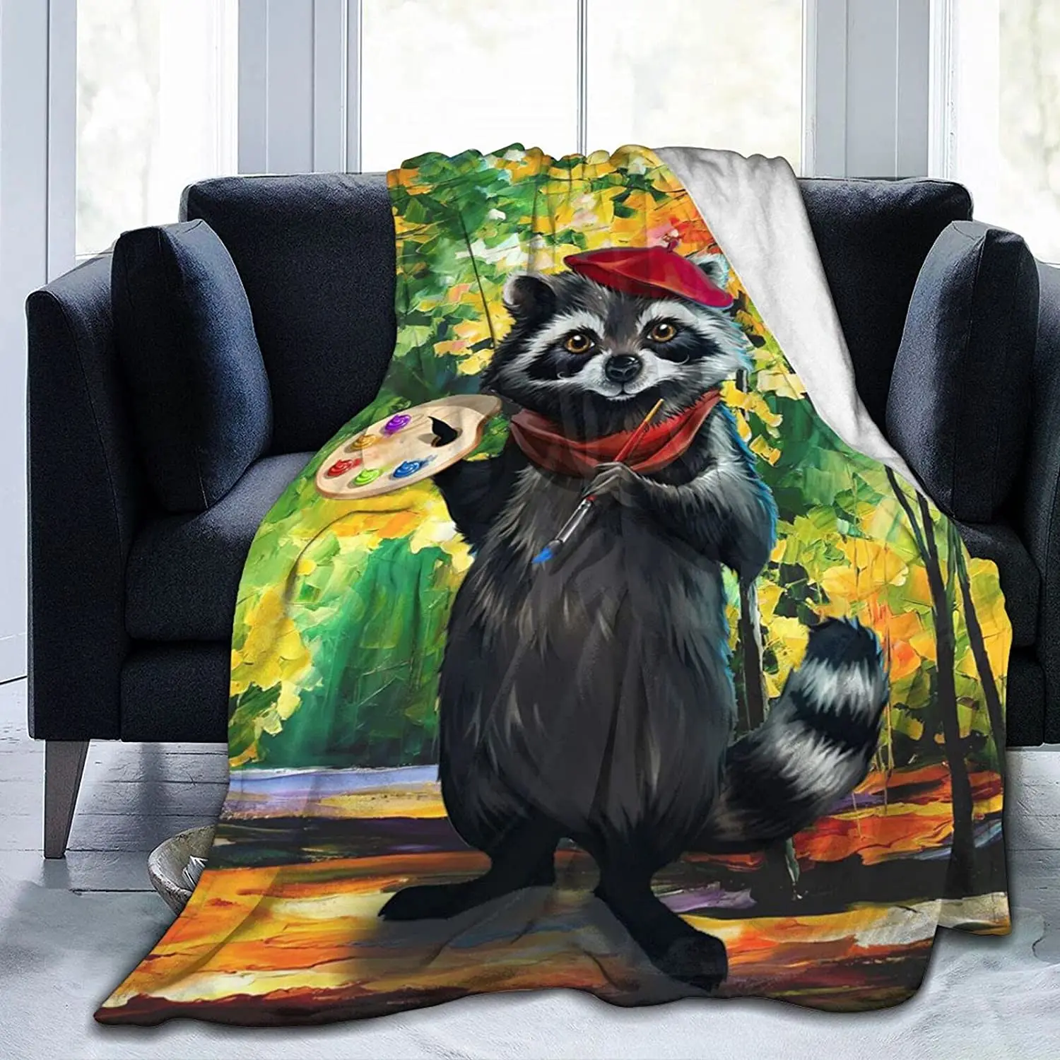 Blanket Boys Girls Raccoon Artist Blanket Cute Animal Theme Blanket Blanket for Bed Travel Sofa Room Decor Style Plush Blanket
Blanket Boys Girls Raccoon Artist Blanket Cute Animal Theme Blanket Blanket for Bed Travel Sofa Room Decor Style Plush Blanket