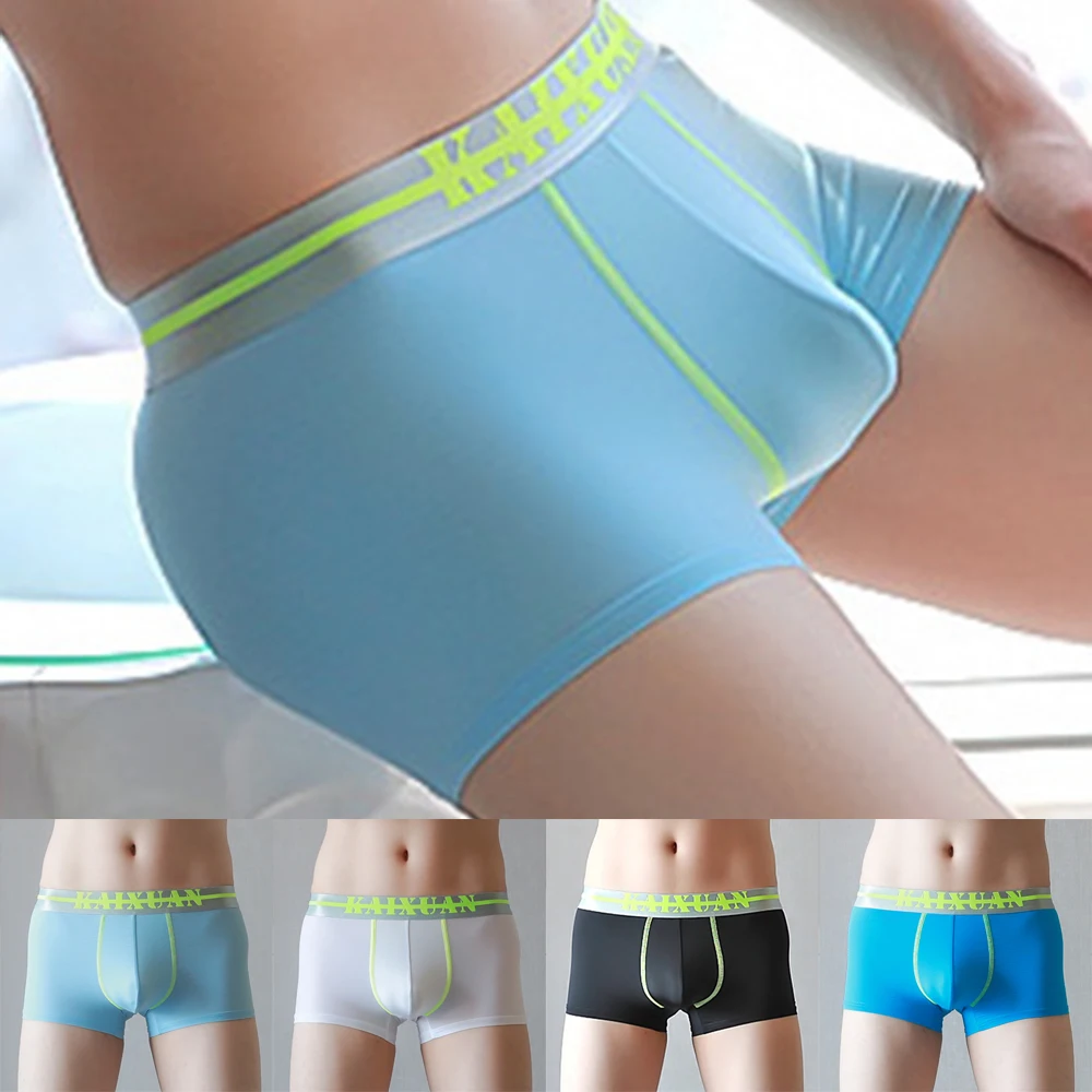Men's Sexy Mid Wais Stretchy Briefs Breathable U-Bulge Cup Pouch Boxer Underwear Ice Silk Boxer Sexy Men's Underwear
Men's Sexy Mid Wais Stretchy Briefs Breathable U-Bulge Cup Pouch Boxer Underwear Ice Silk Boxer Sexy Men's Underwear