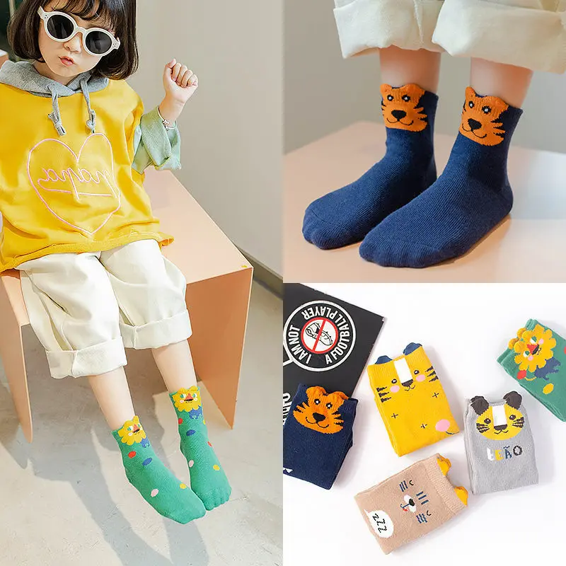 5 Pairs Baby Girls Warm Cartoon Medium Tube Sock Children's Socks for Autumn and Winter Boys Thickening Comfortable Cute Socks
5 Pairs Baby Girls Warm Cartoon Medium Tube Sock Children's Socks for Autumn and Winter Boys Thickening Comfortable Cute Socks