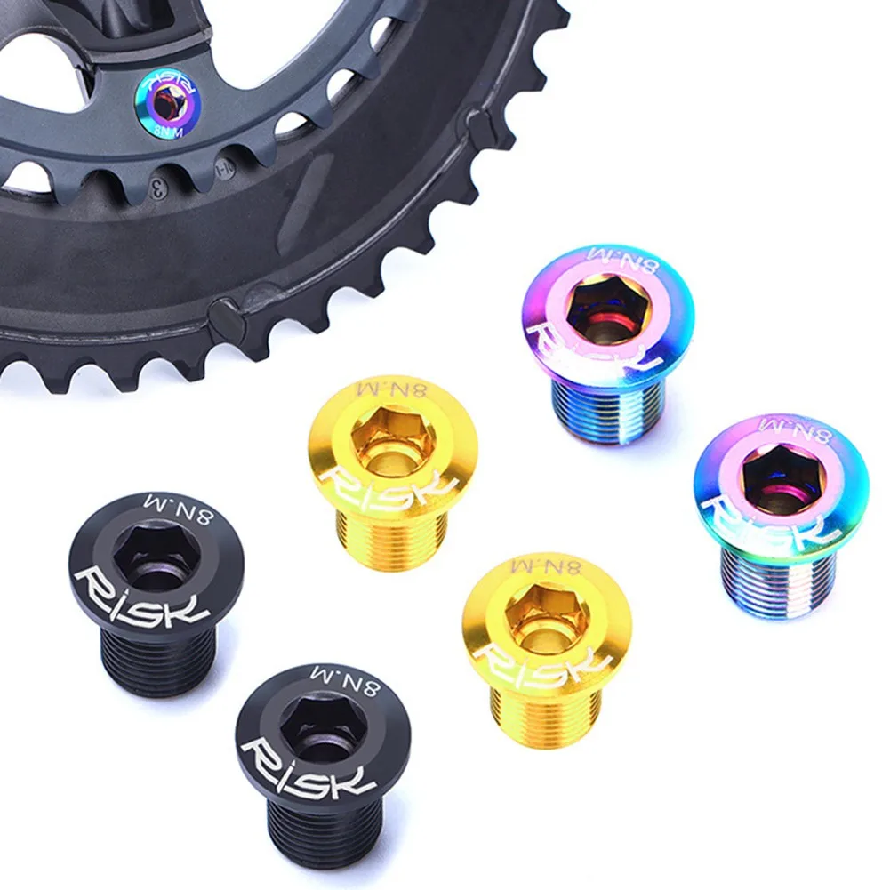 4Pcs M8x10 Bicycle Chainwheel Screws Titanium Alloy MTB Road Bike Crankset Screws Cycling Chainring Wheel Bolts Bike Accessories
4Pcs M8x10 Bicycle Chainwheel Screws Titanium Alloy MTB Road Bike Crankset Screws Cycling Chainring Wheel Bolts Bike Accessories