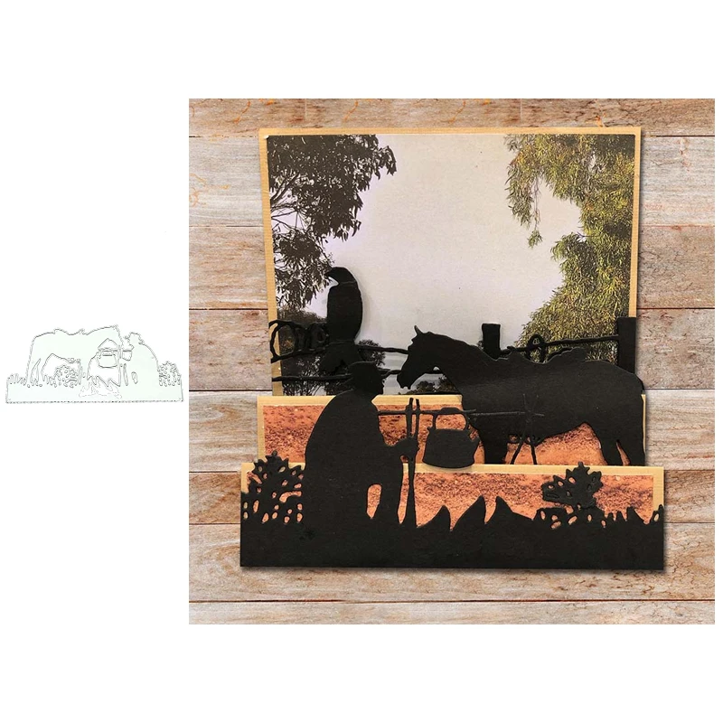 Horse Feeding Metal Cutting Dies for Scrapbooking Handmade Tools Mold Cut Stencil New DIY Card Make Mould Model Craft Decoration
Horse Feeding Metal Cutting Dies for Scrapbooking Handmade Tools Mold Cut Stencil New DIY Card Make Mould Model Craft Decoration