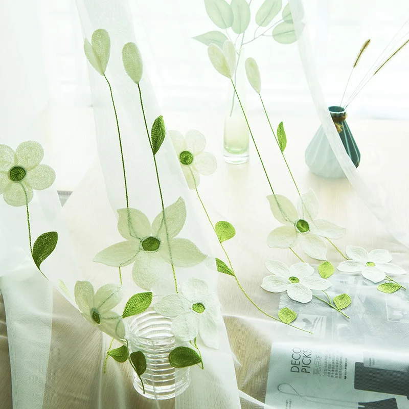 Embroidered Tulle Curtains for Living Room Modern Floral Sheer Curtains for Bedroom Window Treatment Drapes Panel Curtains Decor
Embroidered Tulle Curtains for Living Room Modern Floral Sheer Curtains for Bedroom Window Treatment Drapes Panel Curtains Decor