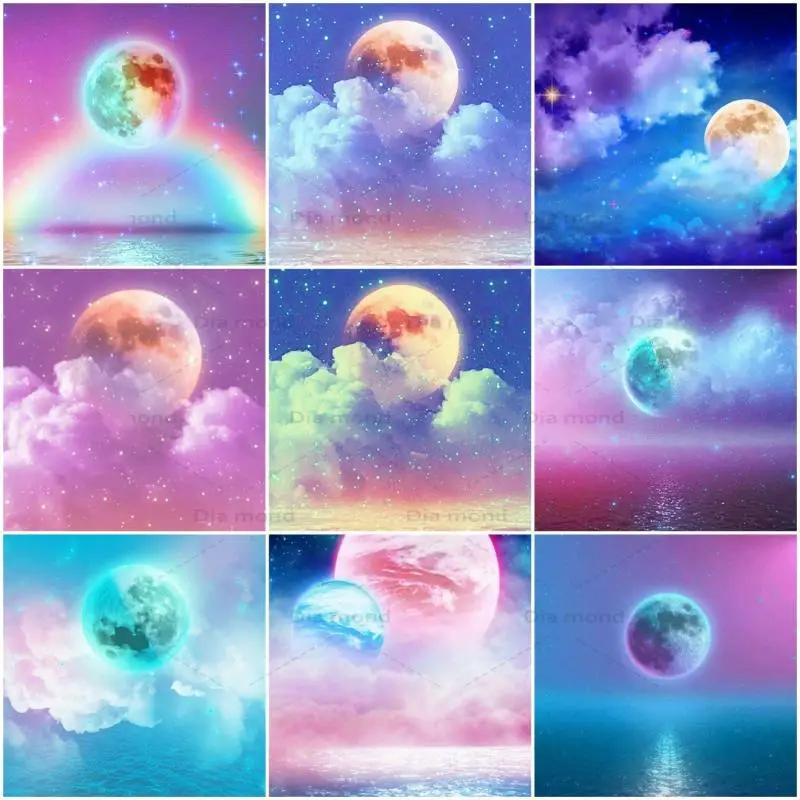Diamond Painting Moon Cross Stitch Kits Diamond Embroidery Landscape Rainbow Mosaic Rhinestone Handicraft Home Decoration
Diamond Painting Moon Cross Stitch Kits Diamond Embroidery Landscape Rainbow Mosaic Rhinestone Handicraft Home Decoration