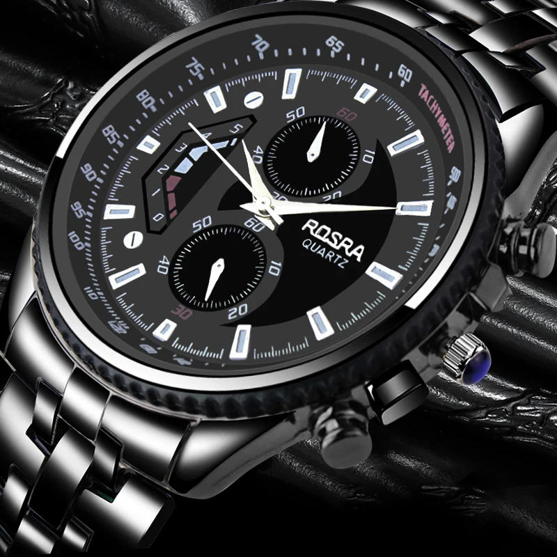 Men's Watch Black Stainless Steel Top Brand Luxury Men's Watches Business Male Clock Sport Watch Hodinky Reloj Hombre
Men's Watch Black Stainless Steel Top Brand Luxury Men's Watches Business Male Clock Sport Watch Hodinky Reloj Hombre