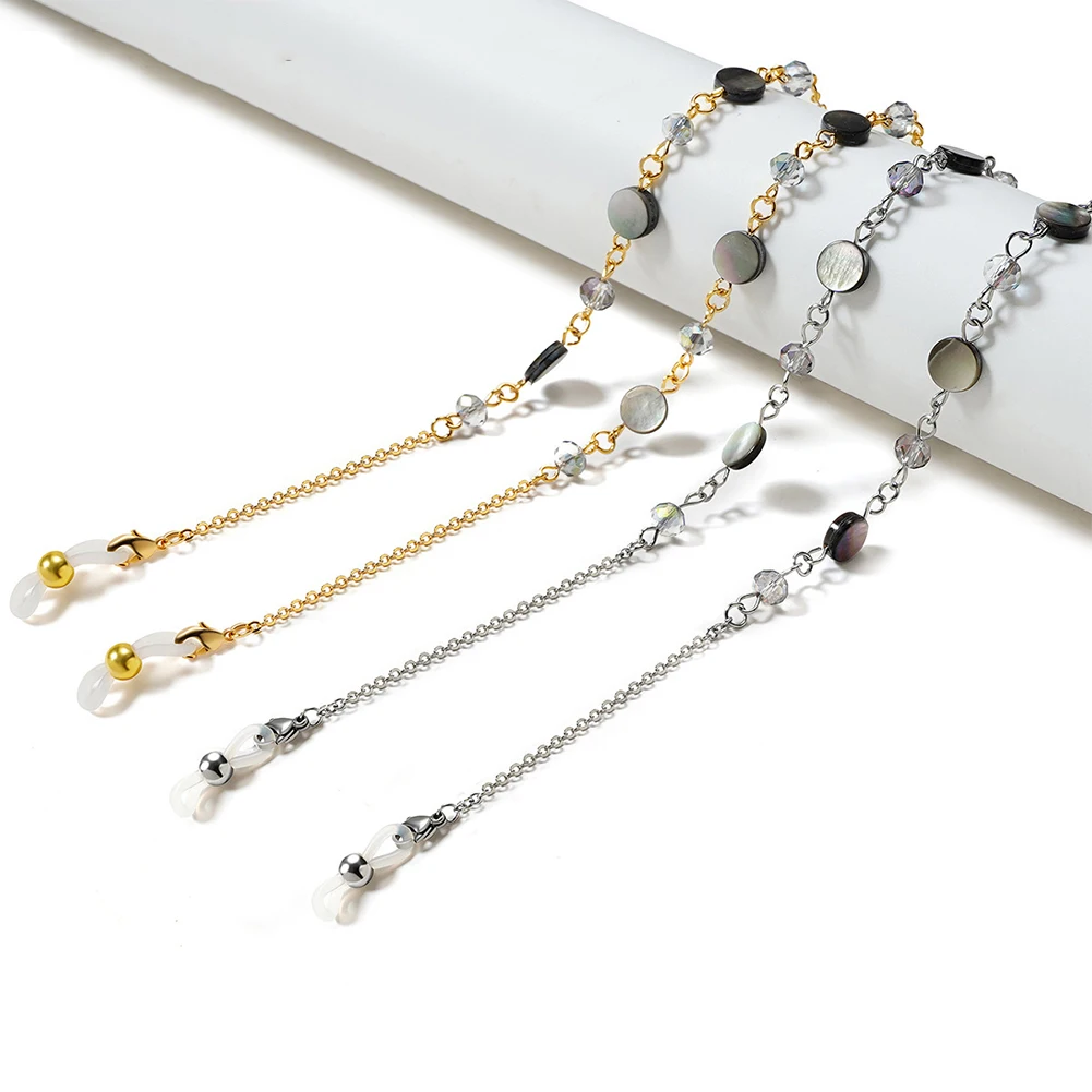 Fashion Retro Shell Crystal Beaded Sunglasses Chain Women Men Delicate Masks Reading Glasses Cord Lanyard Necklace
Fashion Retro Shell Crystal Beaded Sunglasses Chain Women Men Delicate Masks Reading Glasses Cord Lanyard Necklace