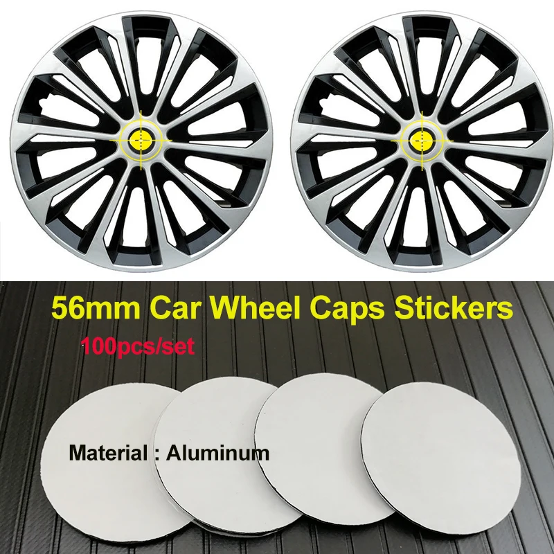 100pcs Car Wheel Caps Sticker Label 56mm 5.6CM Aluminum Decal for All car accessories car sticker Car Styling
100pcs Car Wheel Caps Sticker Label 56mm 5.6CM Aluminum Decal for All car accessories car sticker Car Styling
