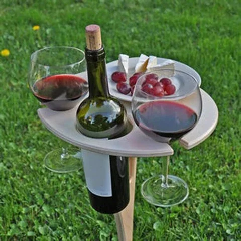 Outdoor Wine Table with Foldable Round Desktop Mini Wooden Picnic Table Easy To Carry Wine Rack Dropshipping
Outdoor Wine Table with Foldable Round Desktop Mini Wooden Picnic Table Easy To Carry Wine Rack Dropshipping