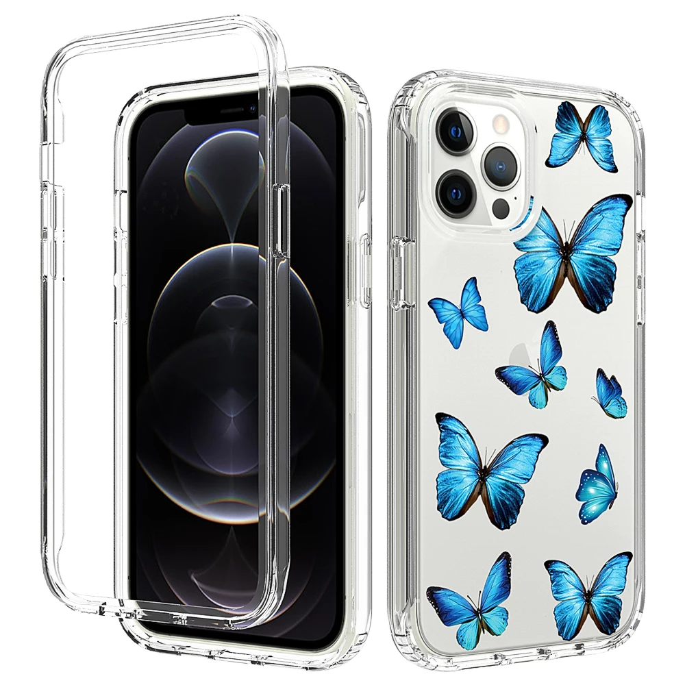 Dual Layer Drop Protection Butterfly Leaf Floral Case for iPhone Xr X Xs 11 12 Pro Max 7 8 Plus Shockproof Soft Back Clear Cover
Dual Layer Drop Protection Butterfly Leaf Floral Case for iPhone Xr X Xs 11 12 Pro Max 7 8 Plus Shockproof Soft Back Clear Cover