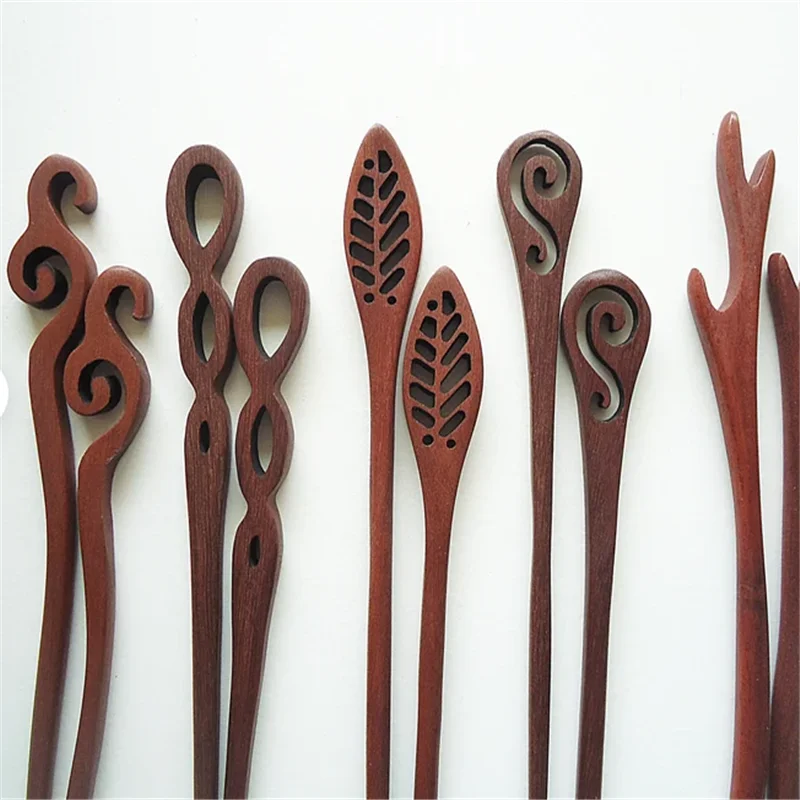 Seven Inch Sturdy Wooden Hair Sticks, Carved, Leaves, Swirls, Antlers, Graduated Circles, Open Waves Shawl/Hair Pins HF4G
Seven Inch Sturdy Wooden Hair Sticks, Carved, Leaves, Swirls, Antlers, Graduated Circles, Open Waves Shawl/Hair Pins HF4G