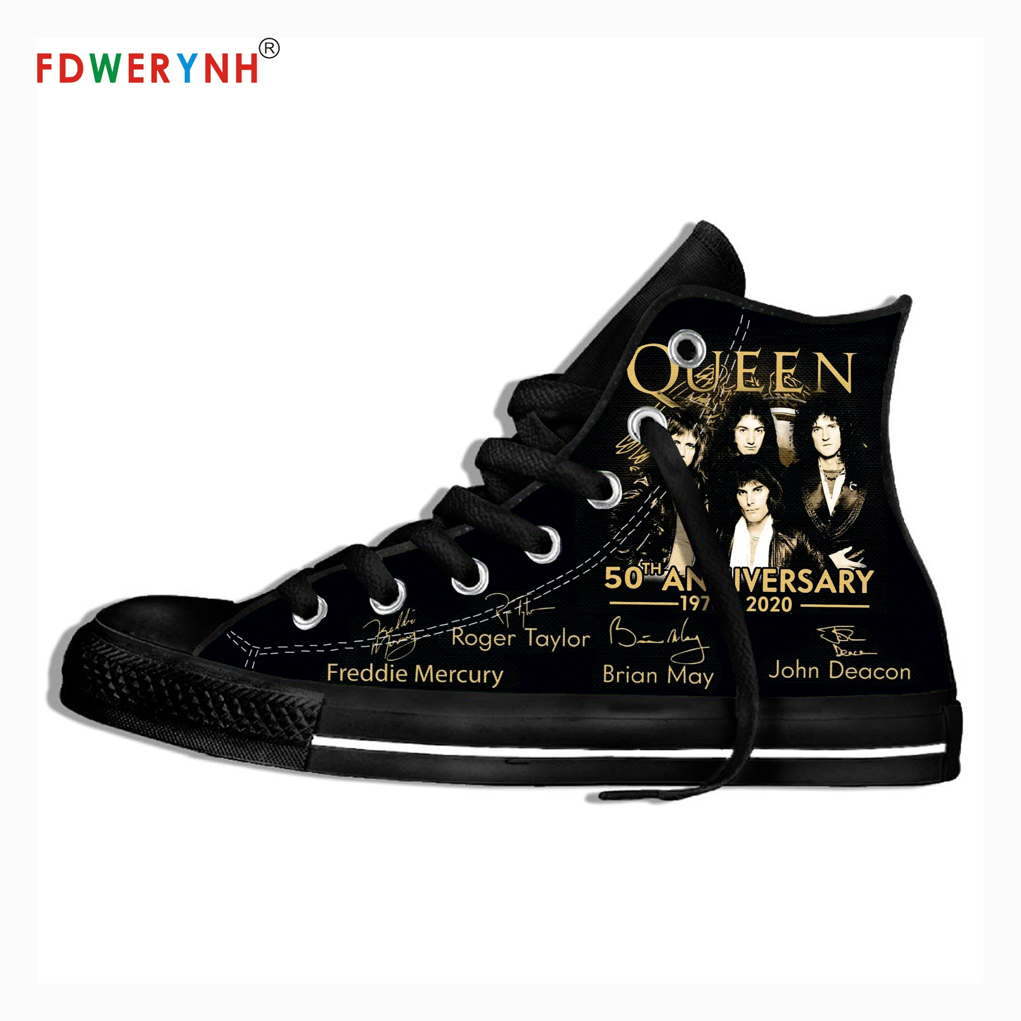 Men Walking Shoes Queen Band Logo's Canvas Casual Shoes Royal Crest Logo Zapatillas Couple Customize Pattern Black Shoes
Men Walking Shoes Queen Band Logo's Canvas Casual Shoes Royal Crest Logo Zapatillas Couple Customize Pattern Black Shoes