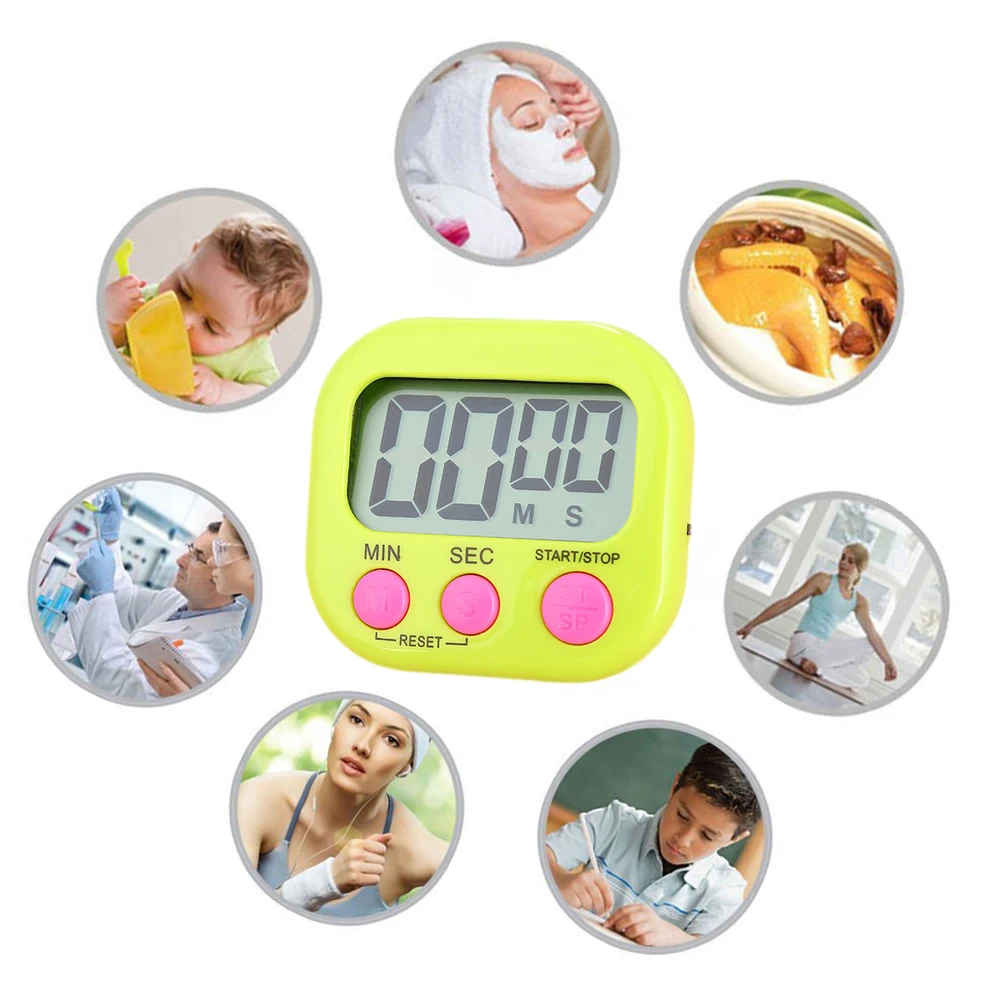 LCD Screen Kitchen Timer Baking Timer Alarm Clock for Cooking Baking Sports Games Student Examination Electronic Reminder
LCD Screen Kitchen Timer Baking Timer Alarm Clock for Cooking Baking Sports Games Student Examination Electronic Reminder