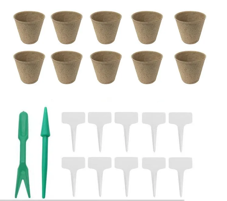 10Pcs 8cm Environmental Protection Garden Round Peat Pots Plant Cups 8*8cm Suitable For Starting Flowers Herbs
10Pcs 8cm Environmental Protection Garden Round Peat Pots Plant Cups 8*8cm Suitable For Starting Flowers Herbs