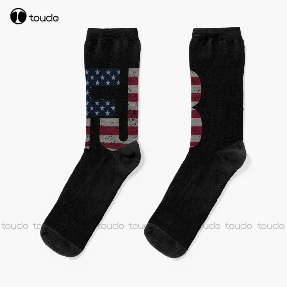 

Fjb Pro America F Biden Usa Flag Vintage Socks Unisex Adult Teen Youth Socks Personalized Custom 360° Digital Print Funny Sock