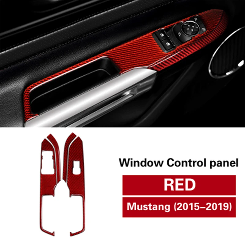 For Ford Mustang 2015 - 2019 Door Window Control Panel Decorative Cover Carbon Fiber Car Stickers Styling Interior Accessories
For Ford Mustang 2015 - 2019 Door Window Control Panel Decorative Cover Carbon Fiber Car Stickers Styling Interior Accessories