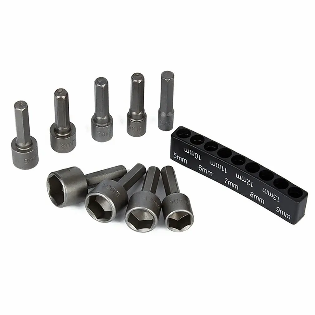 Powerful Sleeve 9-piece Powerful Sleeve Socket Combination Tool Set Non-magnetic Accessories Electric Bit Sleeve
Powerful Sleeve 9-piece Powerful Sleeve Socket Combination Tool Set Non-magnetic Accessories Electric Bit Sleeve