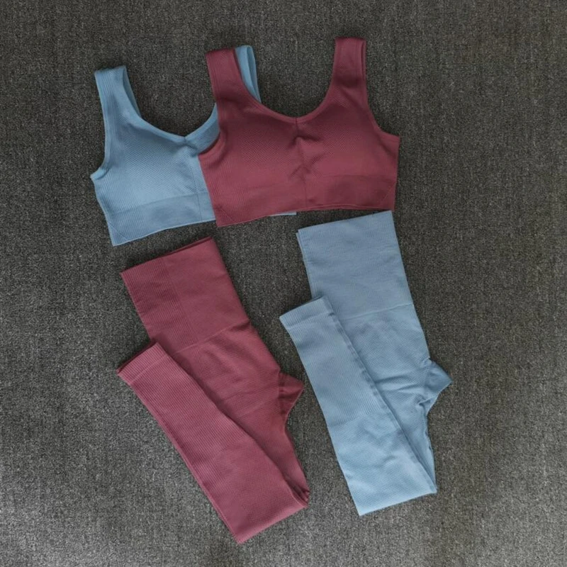 New 2PCS Seamless Yoga Suit Women Gym Fitness Clothing High Waist Leggings Bra Yoga Set Training Sport workout Sportswear
New 2PCS Seamless Yoga Suit Women Gym Fitness Clothing High Waist Leggings Bra Yoga Set Training Sport workout Sportswear