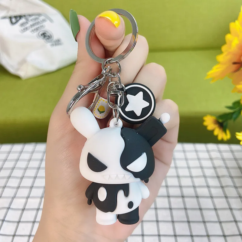 Fashion Trends Rabbit Keychain Creative Cartoon Silicone Doll Couple's Gift Trinket Men Women Bag Car Key Accessories Keyring
Fashion Trends Rabbit Keychain Creative Cartoon Silicone Doll Couple's Gift Trinket Men Women Bag Car Key Accessories Keyring