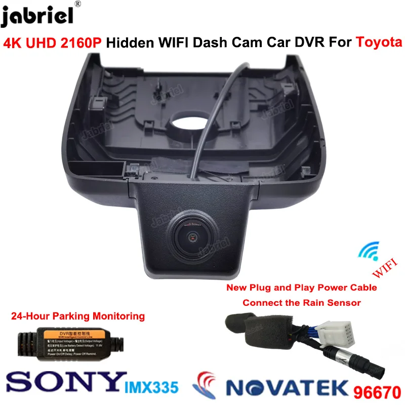 

For Toyota Camry xv70 70 v70 For Toyota Camry LE XLE For Toyota Camry SE XSE 2017 2018 2019 2020 2021 4K 2160P Car Dvr Dash Cam