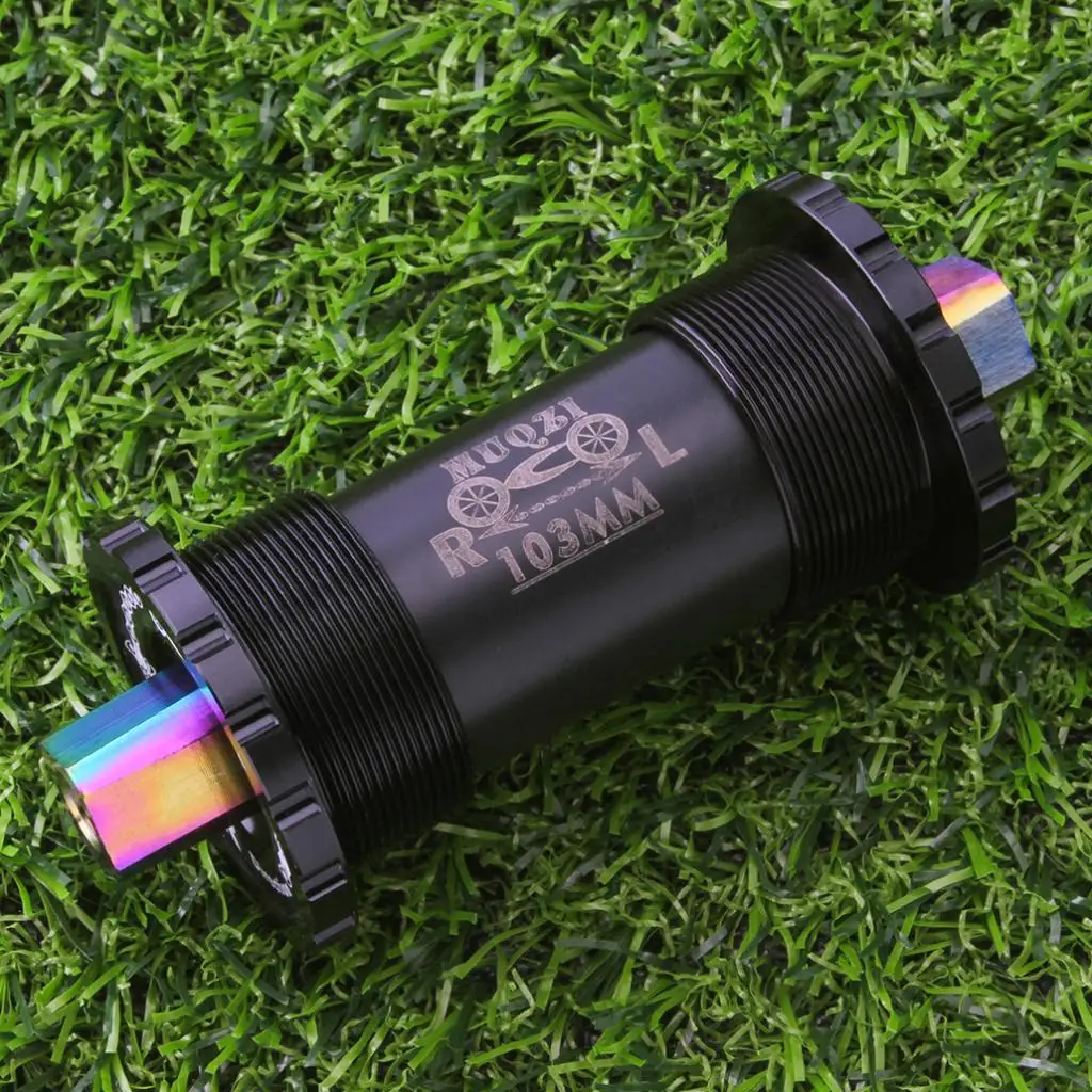 Sturdy Bike Bottom Bracket - 68mm, Square Taper, 103mm, Alloy Body & Stainless Steel Ceramic Bearings - fit for Most Bicycle
Sturdy Bike Bottom Bracket - 68mm, Square Taper, 103mm, Alloy Body & Stainless Steel Ceramic Bearings - fit for Most Bicycle
