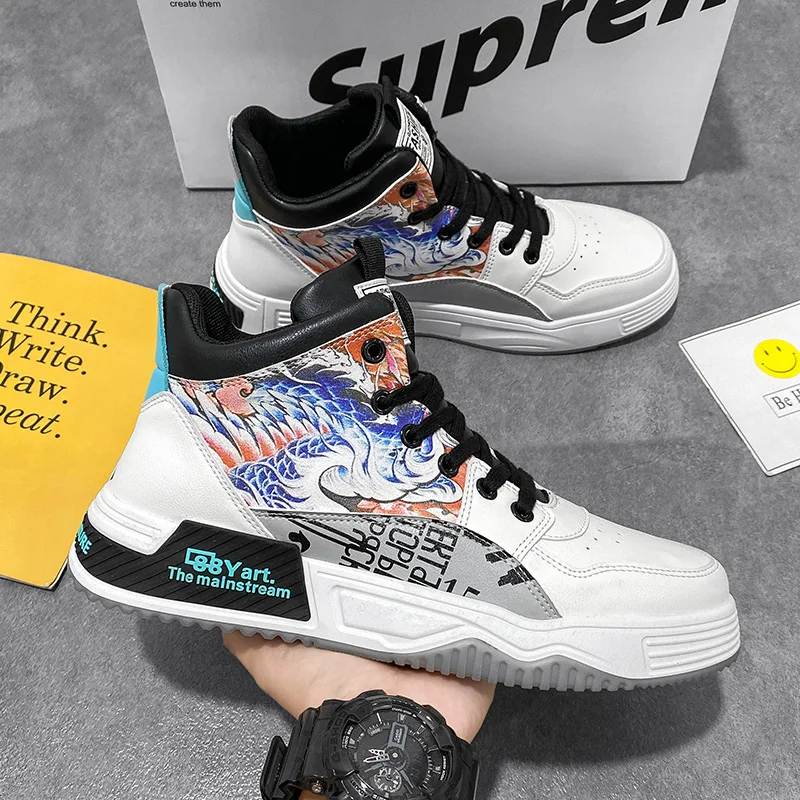 2021 New Anime Shoes Sneakers Men Vulcanized Shoes Fashion Hip Hop Sneakers Men High Top Casual Shoes Streetwear Casual Shoes
2021 New Anime Shoes Sneakers Men Vulcanized Shoes Fashion Hip Hop Sneakers Men High Top Casual Shoes Streetwear Casual Shoes