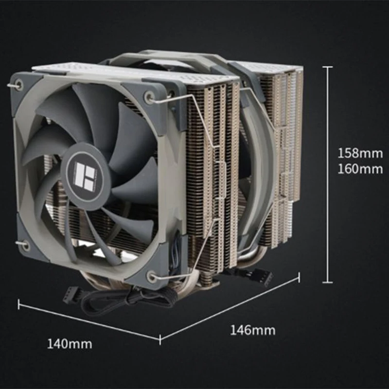 Fs140 Dual Tower Cpu Cooler Radiator with 140Mm Pwm Fan 4Pin Rgb for 115X 2011 2066 Am4 Computer Cpu Cooling
Fs140 Dual Tower Cpu Cooler Radiator with 140Mm Pwm Fan 4Pin Rgb for 115X 2011 2066 Am4 Computer Cpu Cooling